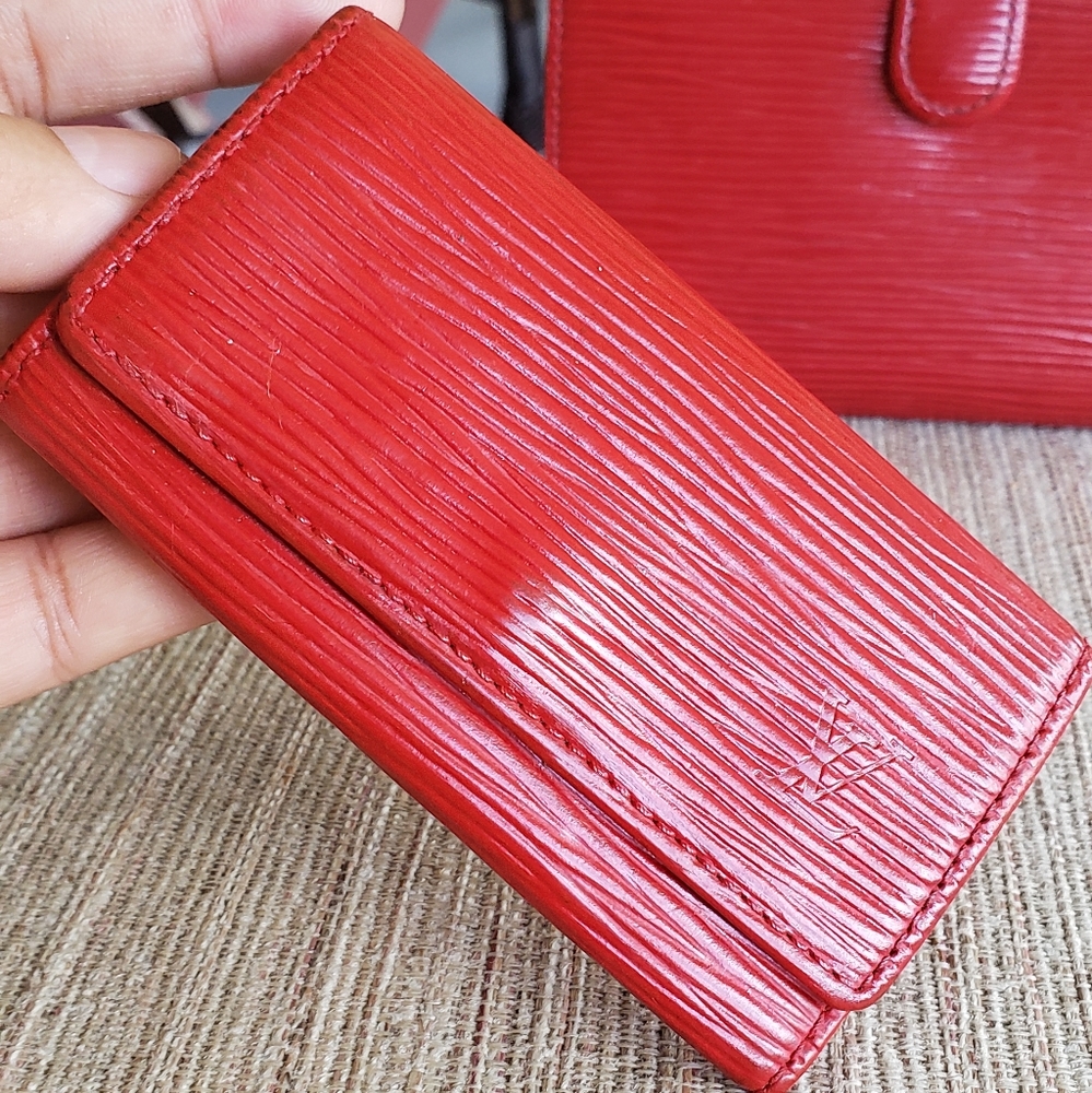 authentic louis vuitton epi keys case